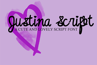 Justina Script Font cursive cursive font lettering romantic script font