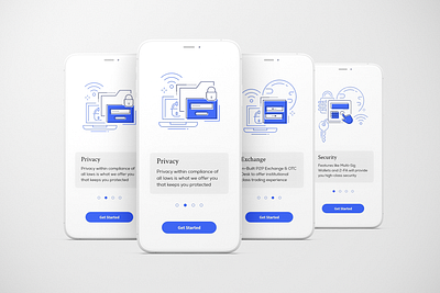 Wallet App adobe xd app business clean ui design exchange finance illustration landing mockup pay security transaction ui ux wallet wallet app