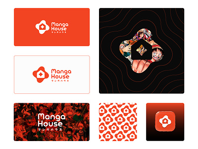 MangaHouse Logo app logo branding design house logo icon icon appicon iconic logo logo design logo designer logo mark manga manga app manga logo minimal logo minimalist vector