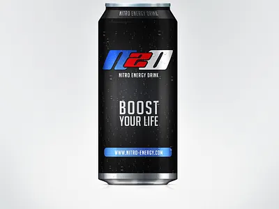N20: Nitro Energy Drink (Alt 2) branding design