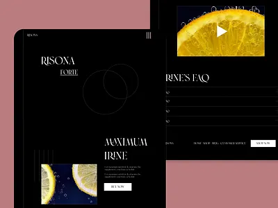 Rizona Vitamins Concept design ui ui design uidesign ux ui web web design webdesign website concept