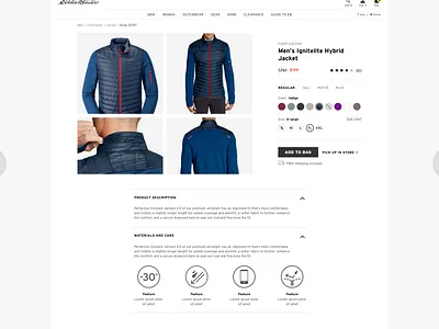 Eddie Bauer: Product UI/UX (4) branding design web