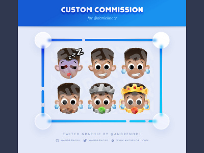 Twitch Emote Commission Chibi Boy art cartoon character characterdesign chibi cute doodle drawing illustration procreate sketch