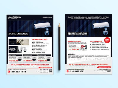 Security System / CCTV Flyer templates advertising flyer advertising real estate flyer branding advertising flyer business flyer camera cctv cctvcameras corporate flyer flyer design flyer template marketing flyer