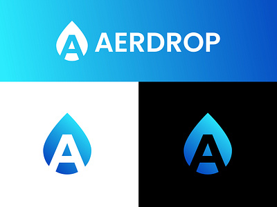 Aerdrop Logo Design | Liquid, Water, Fuel a logo awesome logo blue branding combined logo design drop fintech branding fluid fuel gas liquid logo designer logodesign logotype minimalist logo modern creative logo petrol splash typography water