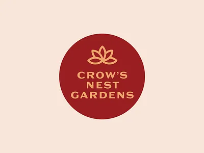 Crow's Nest Gardens logo logo design logos logotype