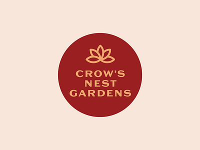 Crow's Nest Gardens logo logo design logos logotype