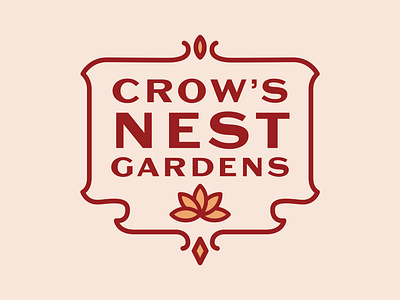 Crow's Nest Gardens branding logo logo design logodesign logotype