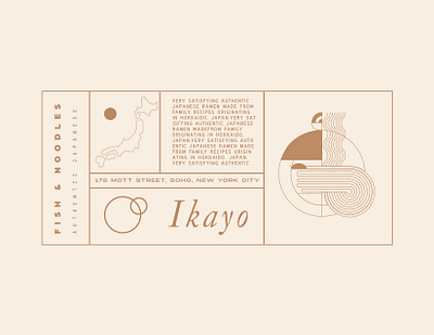 Ikayo Brand Logo branding design logo minimal ramen