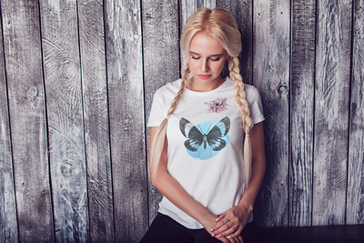 ButterFly Female branding business design graphic design illustration logo photo editing photoshop tshirt tshirt art tshirt design tshirtdesign tshirts vector vector illustration