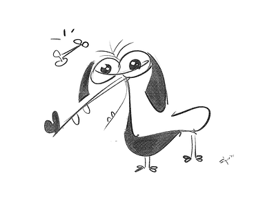 Dachshund cartoon character characterdesign dachshund dog drawing fun illustration sausage dog spovv