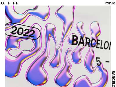 OFFF BARCELONA 2022 & tonik animation branding design illustration logo