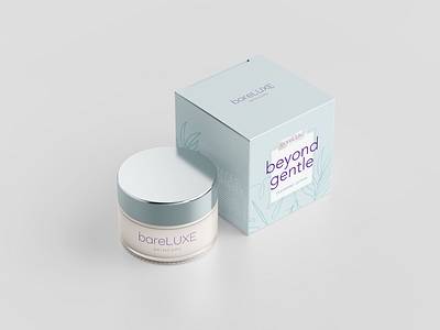 bareLUXE Skincare box design packaging design packaging designer purple skincare skincare packaging teal