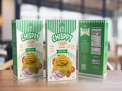 Chips Box Packaging Design | package_byte 3d box box design box packaging design branding chips box mockup chips packet design design illustration package design packaging design packaging mockup product packaging