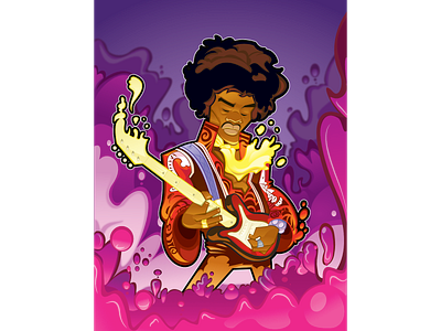 Lava Jimi guitar jimi hendrix music musician vector