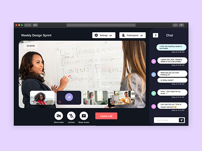 Video Call adobexd call design ui ux uxui video video call web webdesign xddailychallenge