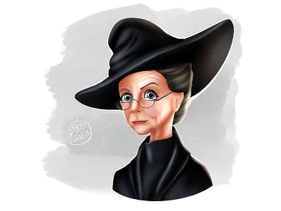 McGonagl cartoon cartoon character cartoon illustration design illustration logo portrait portrait illustration
