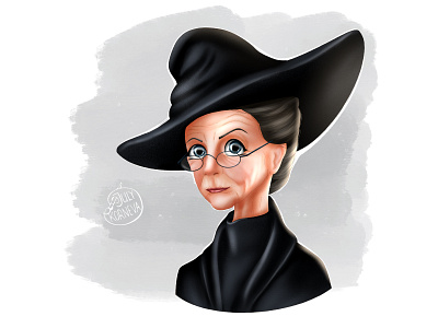 McGonagl cartoon cartoon character cartoon illustration design illustration logo portrait portrait illustration