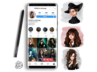 Belatrix's Insta app branding cartoon cartoon character cartoon illustration design illustration logo portrait portrait illustration