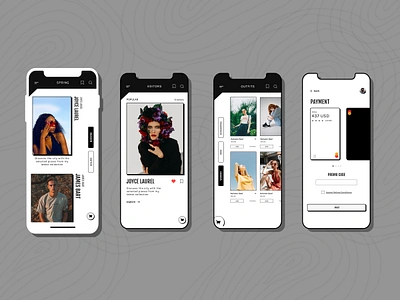 Shopping App - Brutalism Concept application brutalism brutalism design concept design fashion mobile app neobrutalism shopping shopping app theme ui design uiux