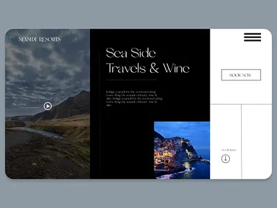 Seaside Resort Village design ui ui design uidesign ux ui web web design webdesign website concept