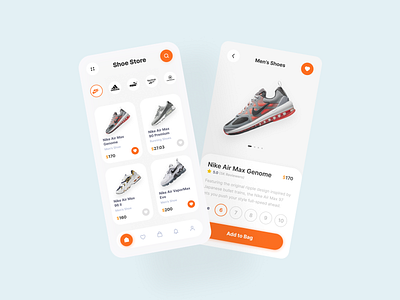 Shoes App app clean design minimalist mobile app mobile design mobile ui shoes app ui ux