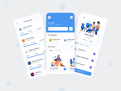 Online learning platform app courses class design system e learning edtech education education app learning app learning platform mentor minimal mobile mobile app ui uidesign ux uxdesign