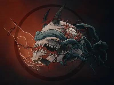 Forlorn anime cryptoart dark ghost loneliness love manga nft nftart protrea skull