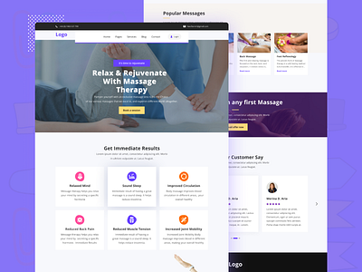 Body Message website ui- homepage - ui design digital agency fitness app fitness website landing page user experience user interface user interface design web design webdesign website concept website design websites