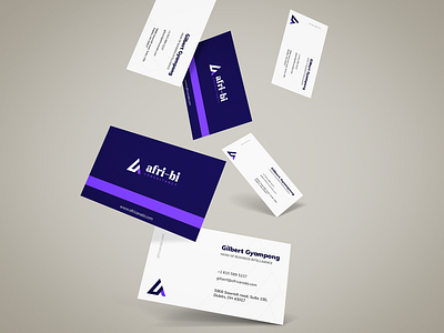 Afri BI Consultancy - Business Card Design branding design graphic design illustration logo typography vector