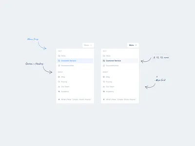 Little Big Details #1 -- Menu Drop dashboard design tips dropdown dropdowns freebie input light ui product design ui elements