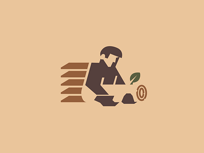 Carpenter brand branding carpenter design elegant forest illustration logo logotype man mark minimalism minimalistic modern sign tree wood woodworking
