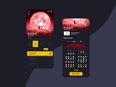 Movie App UI Page Design branding design figma figmadesign icon illustration logo splash screen ui ux