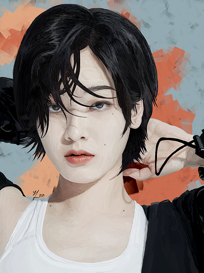 #26 Lee Joo Young from Real Life 53 actress ali art digitalart gimp joo korean lee portrait realism saad simple young