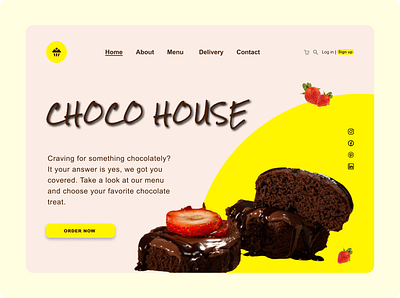 Choco House design first design ui ui ux uidesign uidesigner ux webdesign webdesigner