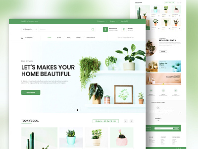 Online Nursery Website garden garden website gardening gardening website indoor plant nursery nursery landing page nursery website online nursery plant care plant landing page plant shop plant website planting plants plants gardening plants landing page uiux web design