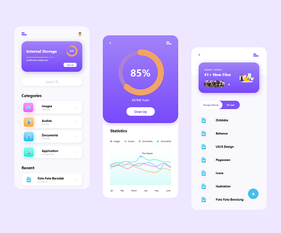 File Manager App app design file manager icon illustration logo mobile app design mobile ui ui ux