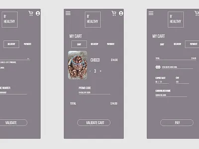 B Healthy app design flat minimal mobile app design ui ui design ux ux design