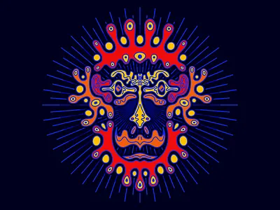 Monkey God Mask affinity art god illustration mask monkey nature