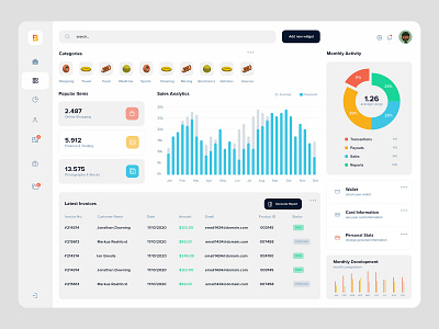 Dashboard App application application ui dashboard infographics navigation ui design webapp