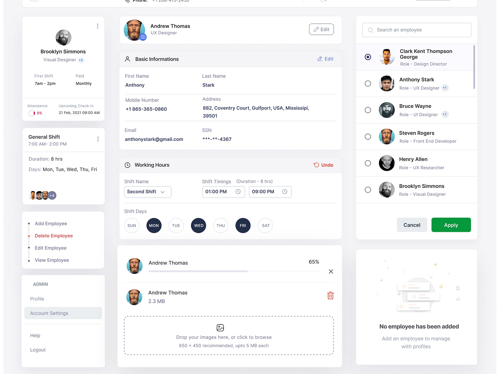 Employee Portal Components by Madhankumar on Dribbble