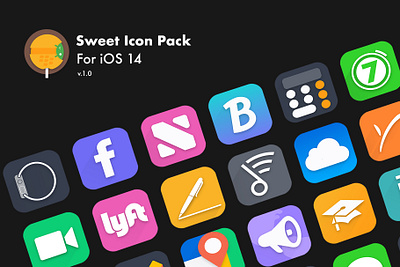 Sweet Icon Pack - iOS 14 android app icon app icon mock up app icon pack app logo app mockup design google icon ios 14 icon ios icons ios14 ios14homescreen ios14icons iphone iphone icon logo logodesign typography vector