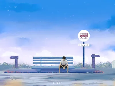 The Last bus ride. adobe art concept drawing illustration painting logo photoshop