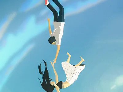 falling from heights art artwork concept drawing photoshop