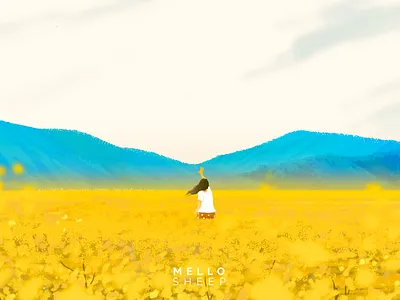 Flower garden art artwork concept drawing illustration painting photoshop