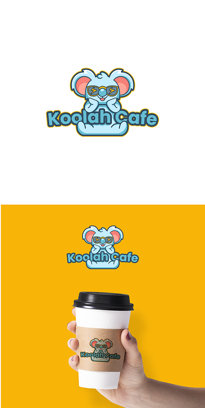 Logo Design for Koolah Cafe design illustration koala koala logo logo vector