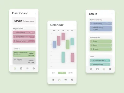 Calendar App UI Concept adobe xd app design ui uidesign uiux ux xd
