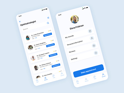 All Doctors - medical mobile app medical app mobile app ui ux