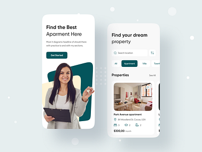 Real Estate: Rental App 🏫🔥 2021 trend app app design app ui application design booking dribbble best shot home ios app design mobile mobile app mobile app design popular shot real estate real estate agent real estate app realestate rental app trends ui ux