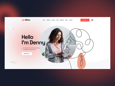 Portfolio PSD Template agency creative design freelancer illustration modern personal portfolio portfolio ui ux